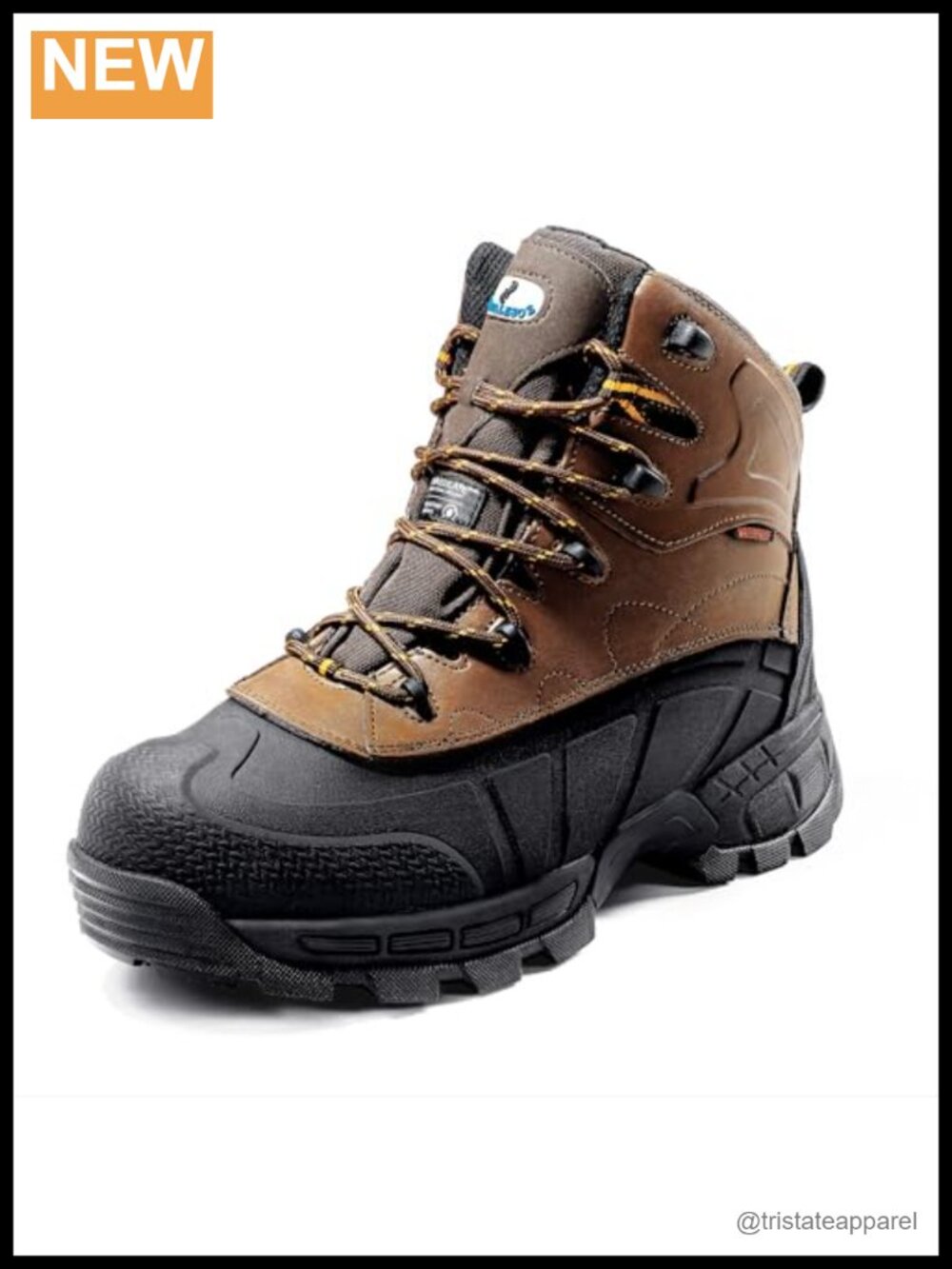 Waterproof Work Boots Composite Toe Non Slip Leather Construction Boots